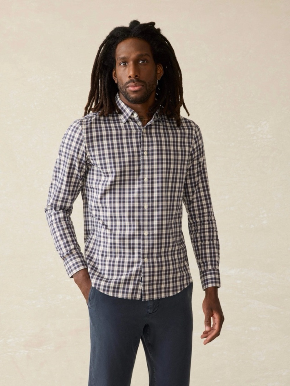 NWT Faherty Reserve The Movement Shirt Wolf Valley Plaid Button Down